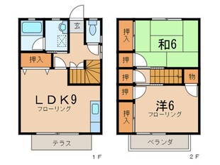 メゾン山崎(6－8号室)の物件間取画像